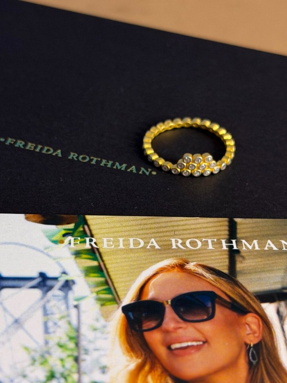 FREIDA ROTHMAN - Crown Stackable Ring Size 8